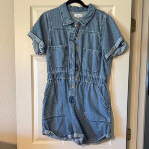 Gianni Bini Kids Blue Denim Romper